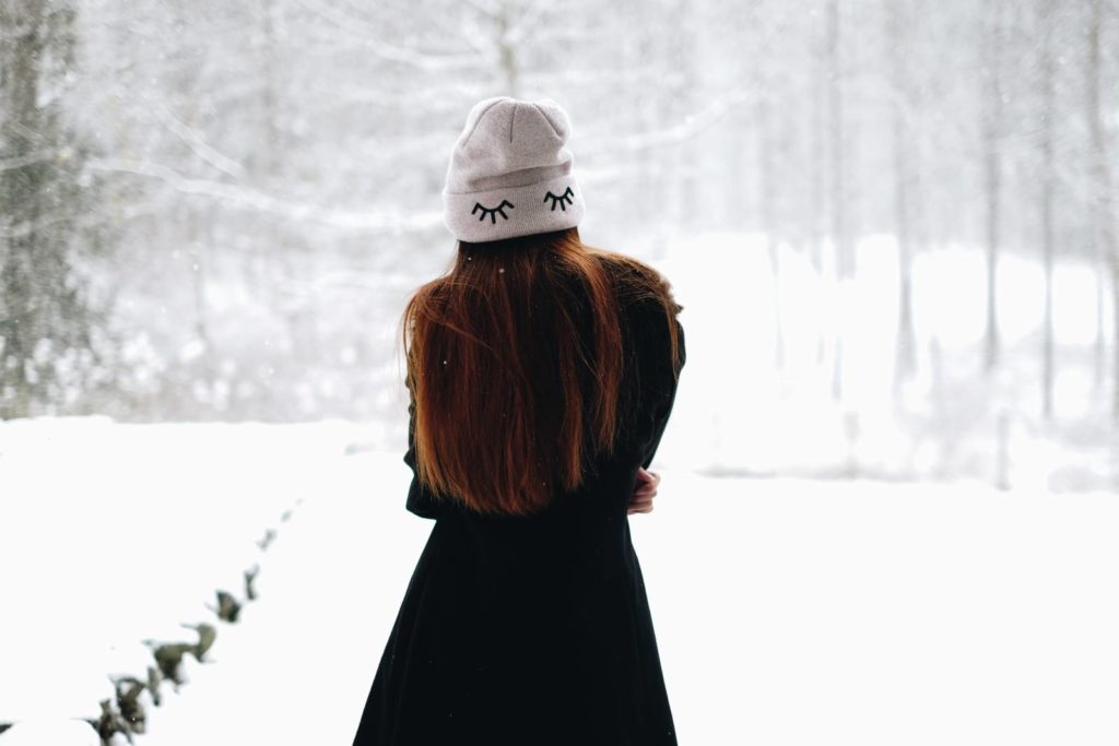 Girl in snow